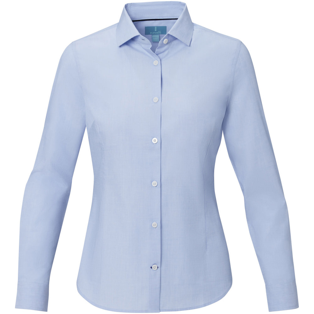 Cuprite Langarm Shirt aus Bio-Baumwolle für Damen Hellblau