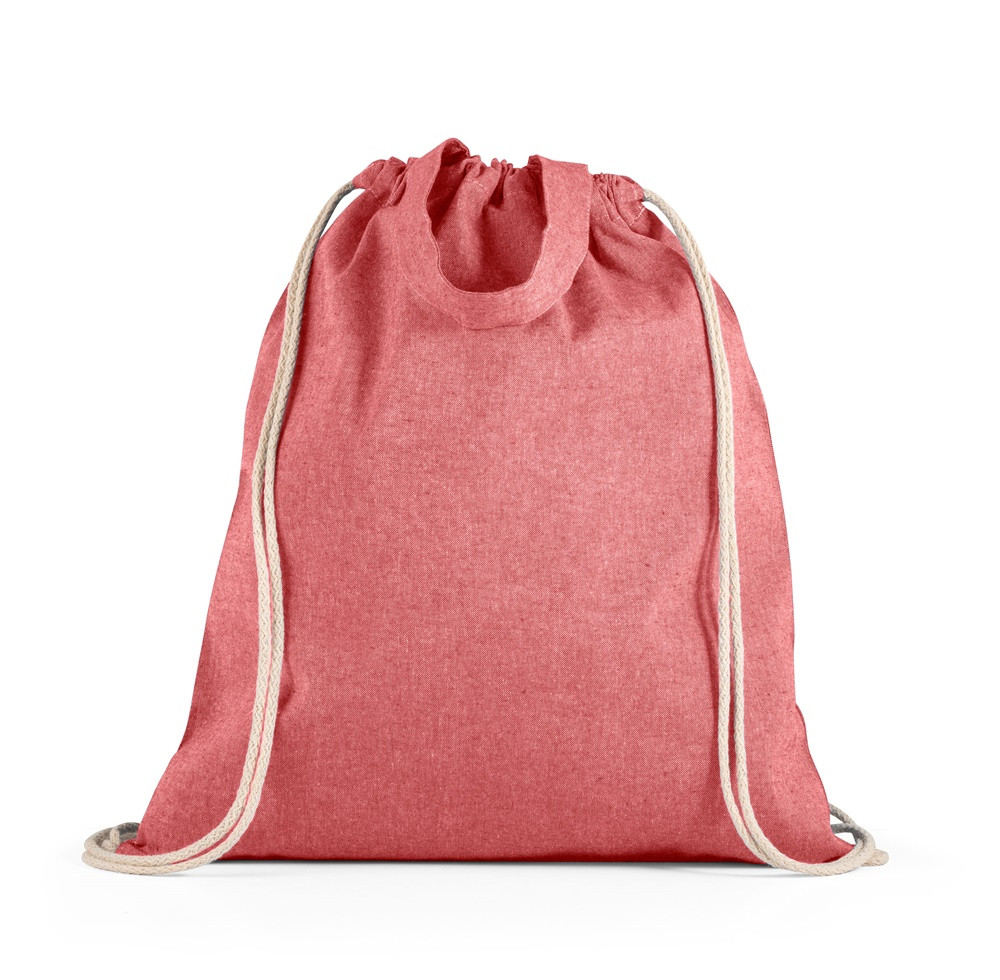 RISSANI. Tragetasche/Turnbeutel (2in1) aus recycelter Baumwolle (70%) und polyester (30% rPET) (140