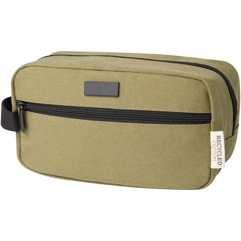 Joey Kosmetiktasche aus GRS recyceltem Canvas 3,5 L olive
