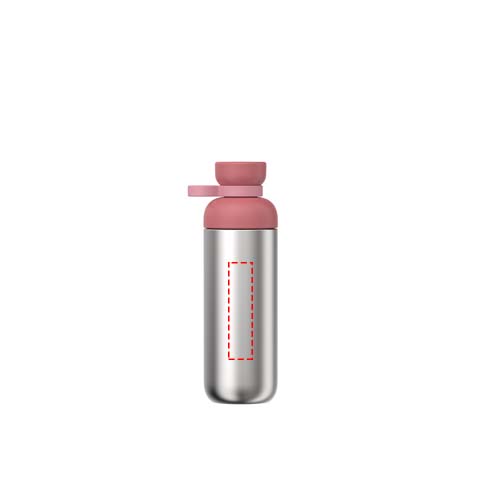 Bouteille d'eau en acier inoxydable recyclé Mepal Vita de 700 ml Rose