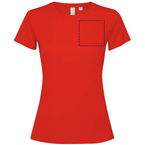 T-shirt Estoril à manches courtes pour femme Rouge