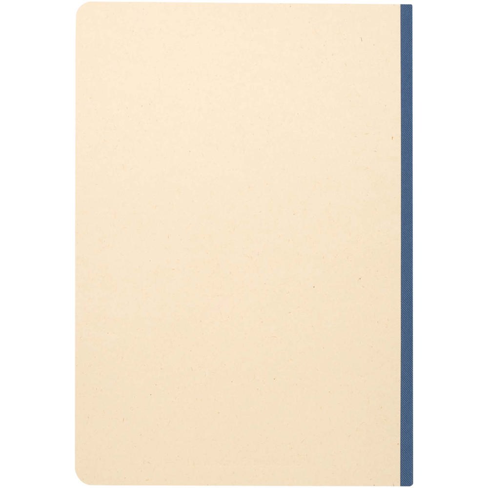 Carnet A5 Liliana à couverture souple en canne à sucre et RPET Bleu océan