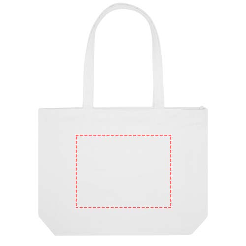 Sac shopping Weekender recyclé 500 g/m² Aware™ blanc