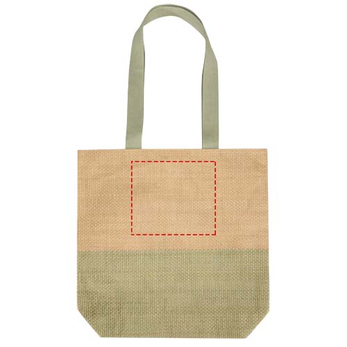Sac fourre-tout en papier paille Rhythm, 10 L Vert bruyère