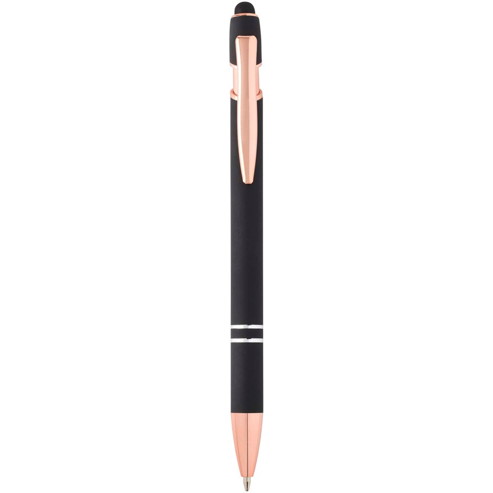 Nanna Kugelschreiber mit Roségold Finish schwarz