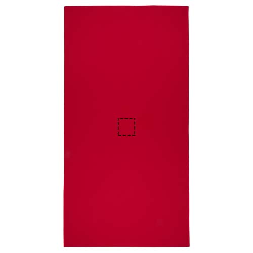 Serviette de sport Lucas en rPET 70 x 140 cm Rouge
