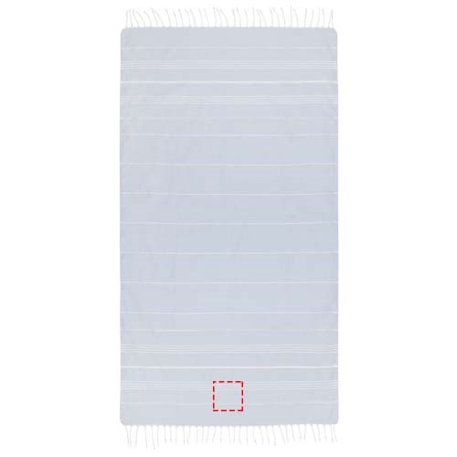Anna 150 g/m² Hammam Baumwollhandtuch 100 × 180 cm hellblau