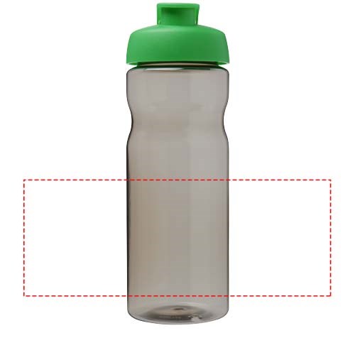 H2O Active® Eco Base 650 ml Sportflasche mit Klappdeckel hellgrün, kohle