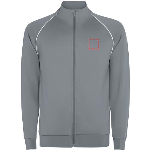 Valier Kinder Sweatshirt mit durchgehendem Reissverschluss Grau