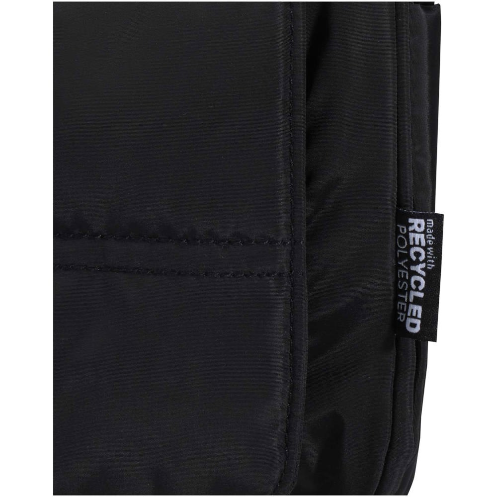 Trousse de toilette à suspendre Puffer recyclée et certifiée GRS de 8 L noir