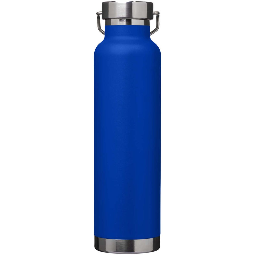 Bouteille avec isolation sous vide Astra de 650 ml en cuivre et acier inoxydable recyclé certifié RCS Bleu royal
