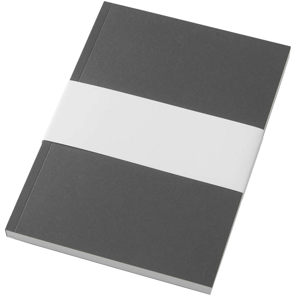 Novella Austen A5 Softcover Notizbuch aus Recyclingmaterial – 100 Blatt kohle