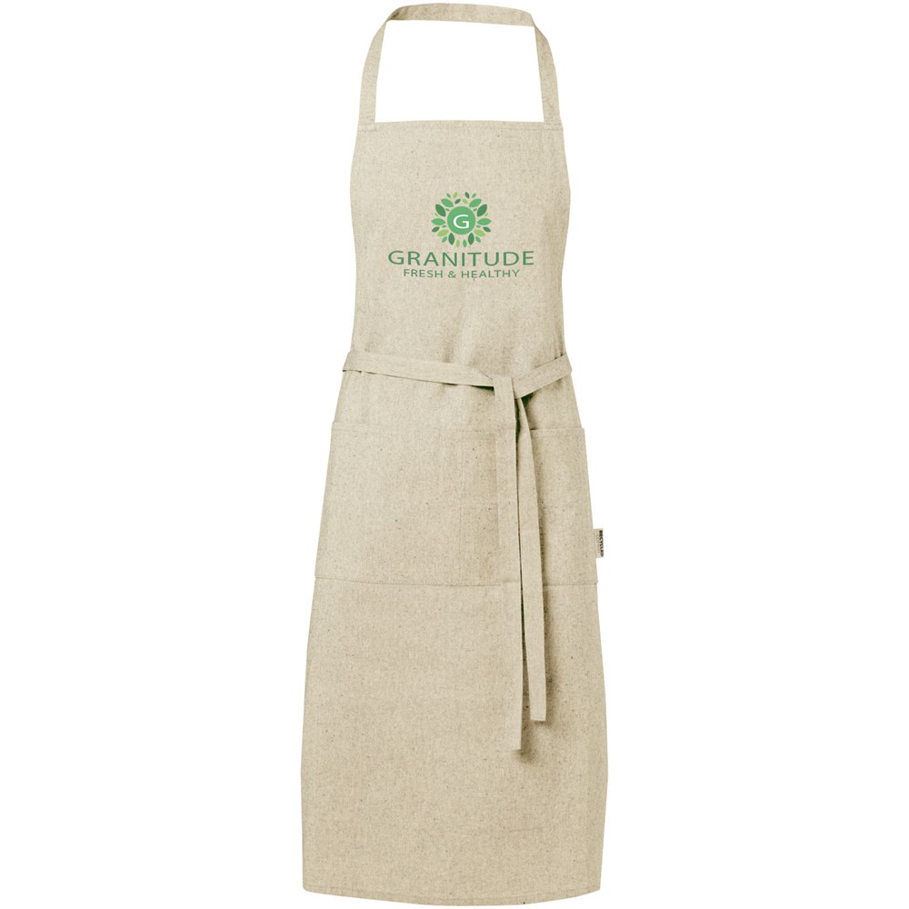 Tablier Pheebs en coton recyclé de 200 g/m² Naturel
