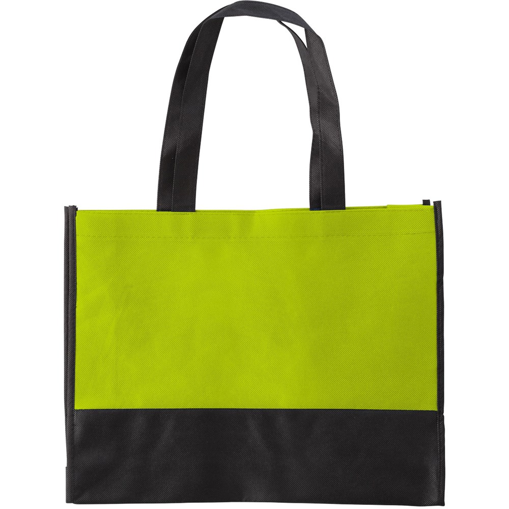 Shopper Bicolor hellgrün/schwarz