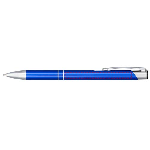 Stylo bille aluminium anodisé Moneta (encre bleue) Bleu