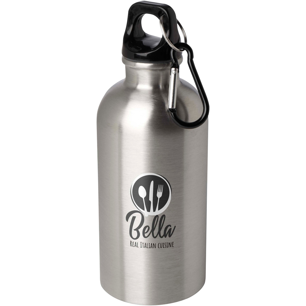 Trinkflasche 400 ml Trekking silber