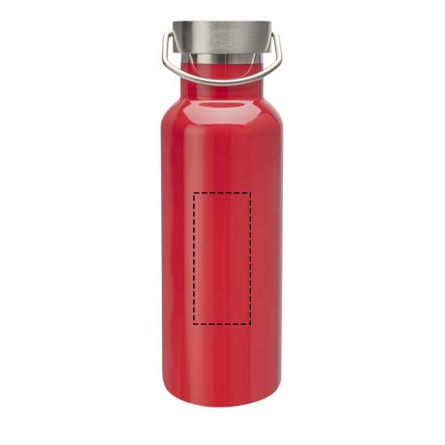 Bouteille d’eau Thor de 500 ml en acier inoxydable certifié RCS Rouge