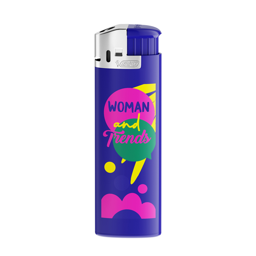 Piezo- Briquet Siebdruck BIC J38 bleu