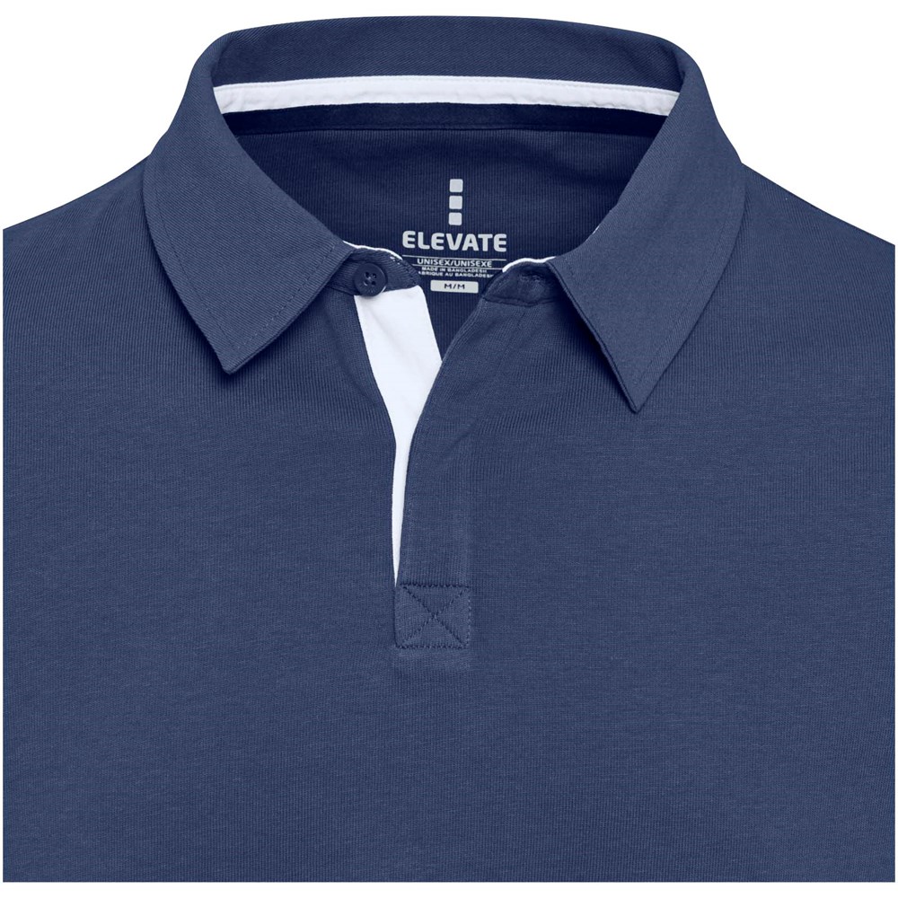 Sweatshirt de rugbyen coton organique Clyde unisexe Marine