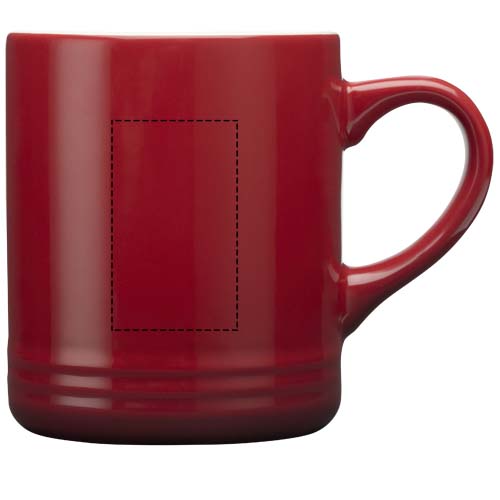 Mug Laguna en céramique de 330 ml rouge
