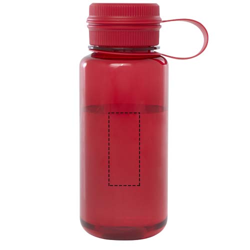 Bouteille sport Ryder de 900 ml en RPET certifié RCS avec couvercle multifonctions Rouge
