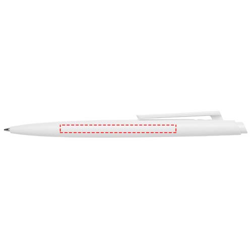 Stylo bille Ipe recyclé RCS (encre bleue) blanc