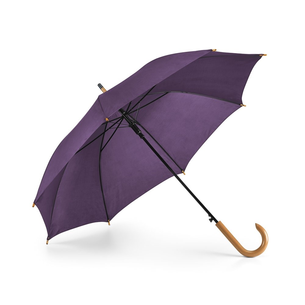 PATTI Parapluie en polyester 190T avec ouverture automatique pourpre