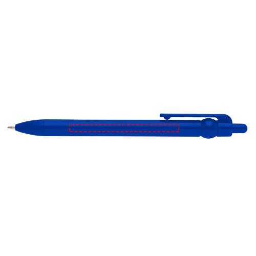 Stylo bille Fidget en plastique recyclé (encre noire) Bleu royal