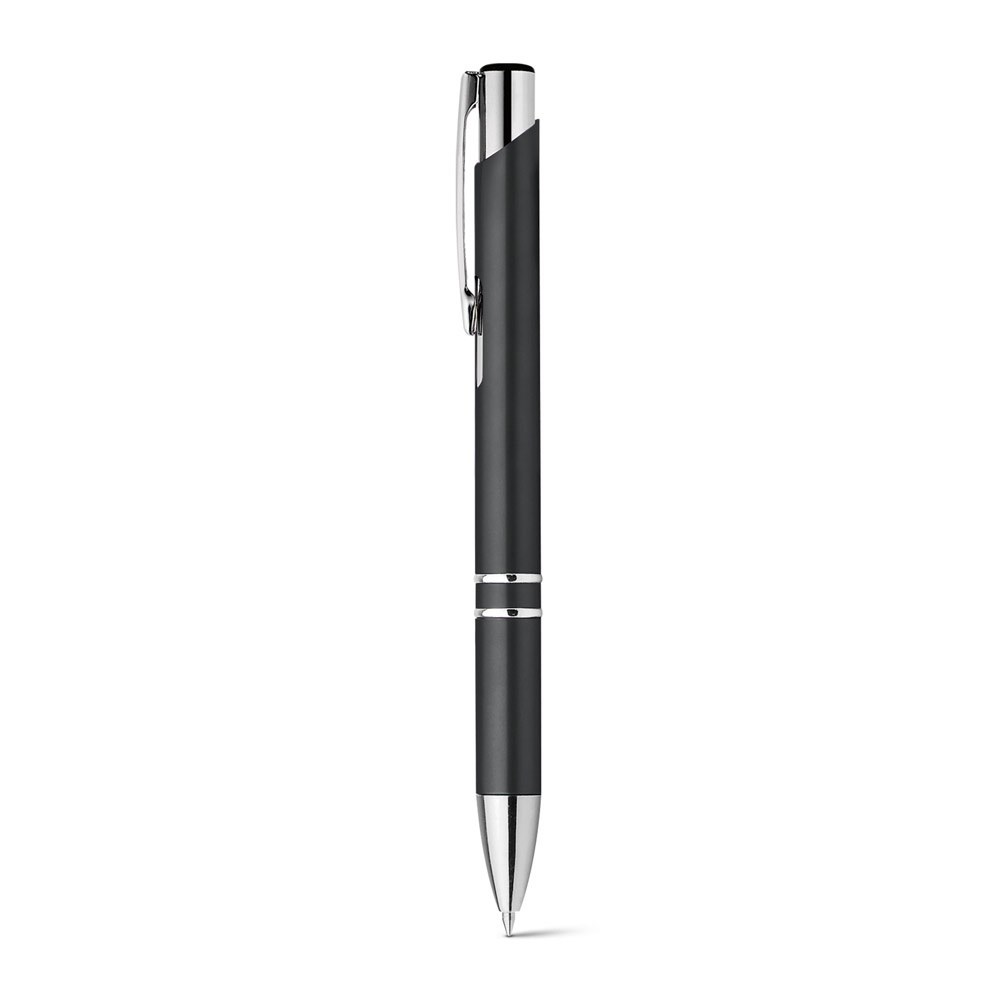 BETA PLASTIC Stylo à bille en ABS avec clip en métal noir