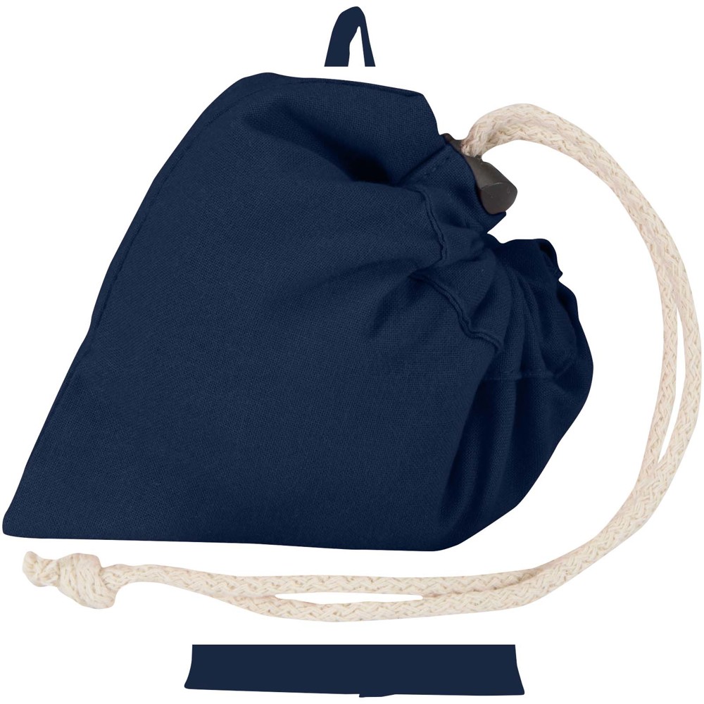 Madras Blend 140 g/m², GRS-zertifizierte, faltbare Baumwoll Tragetasche, 7 l navy