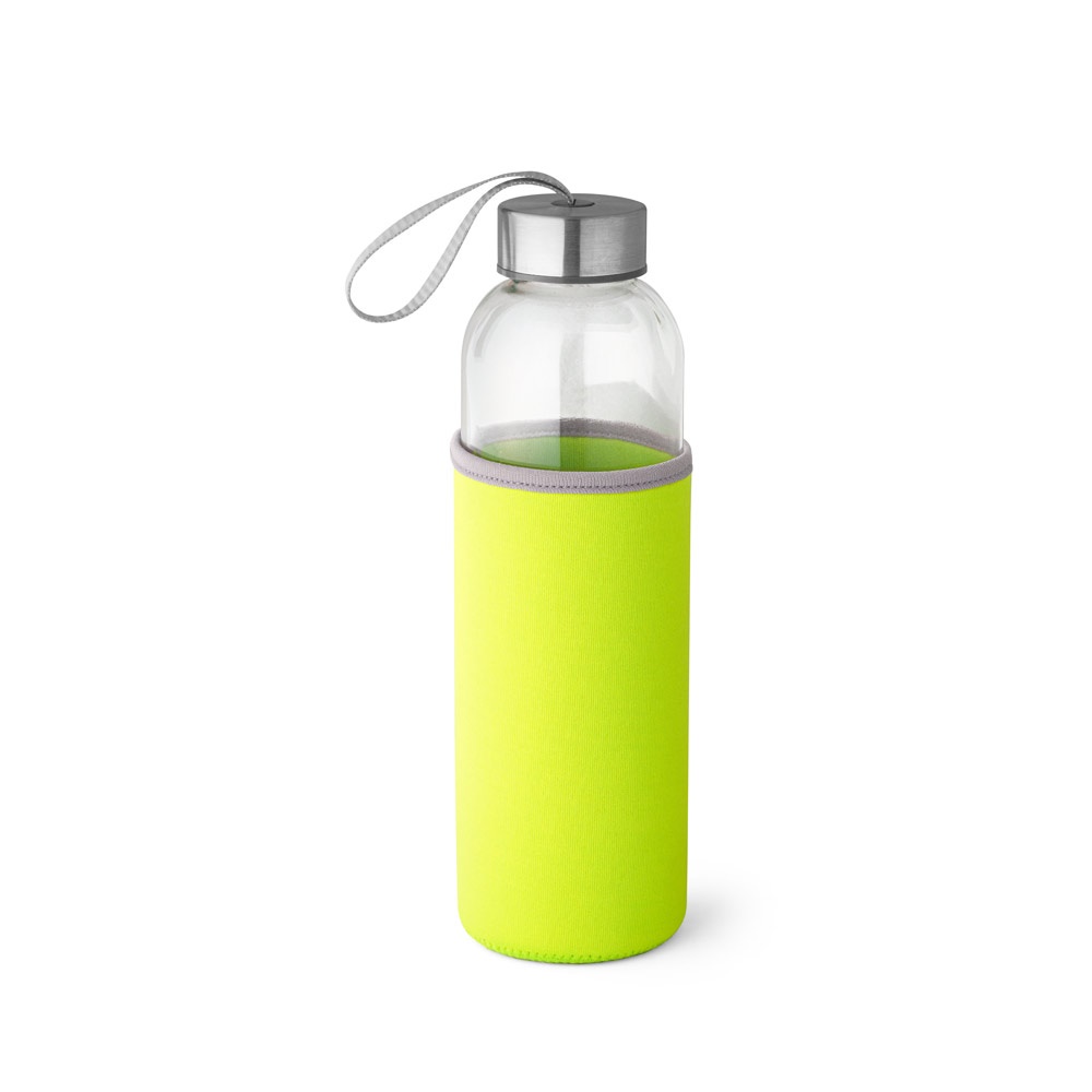 RAISE Bouteille de sport en verre et acier inoxydable 520 mL vert clair