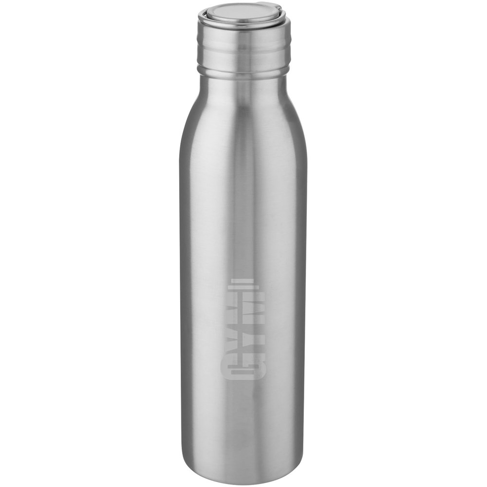 Harper 700 ml Sportflasche aus Edelstahl mit Metallschlaufe silber