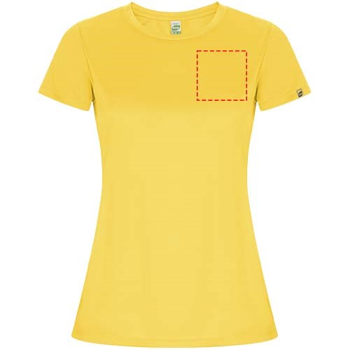 T-shirt sport Imola à manches courtes pour femme Jaune