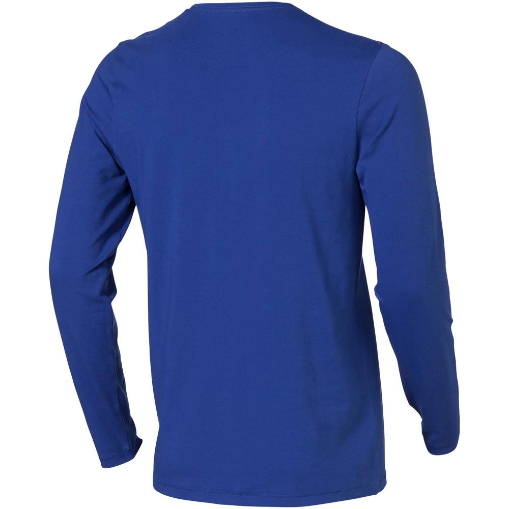 T-shirt bio manches longues homme Ponoka Bleu