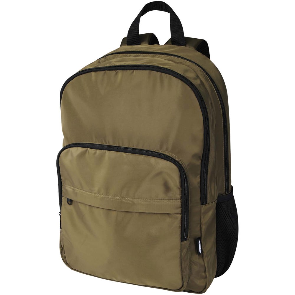 Sac à dos pour ordinateur portable 15'' Trend Plus recyclé certifié GRS de 20L Vert forêt