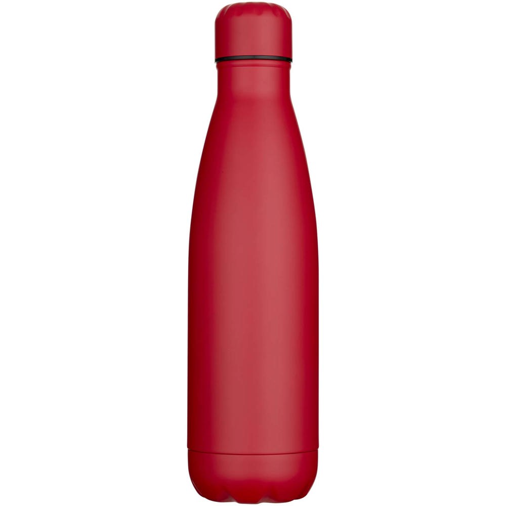 Bouteille d’eau Cove de 750 ml en acier inoxydable recyclé certifié RCS à simple paroi rouge