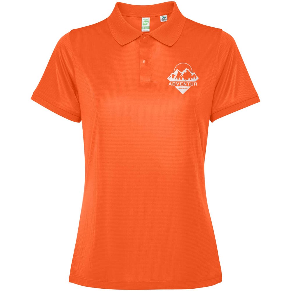 Polo Tormo à manches courtes pour femme Fire orange