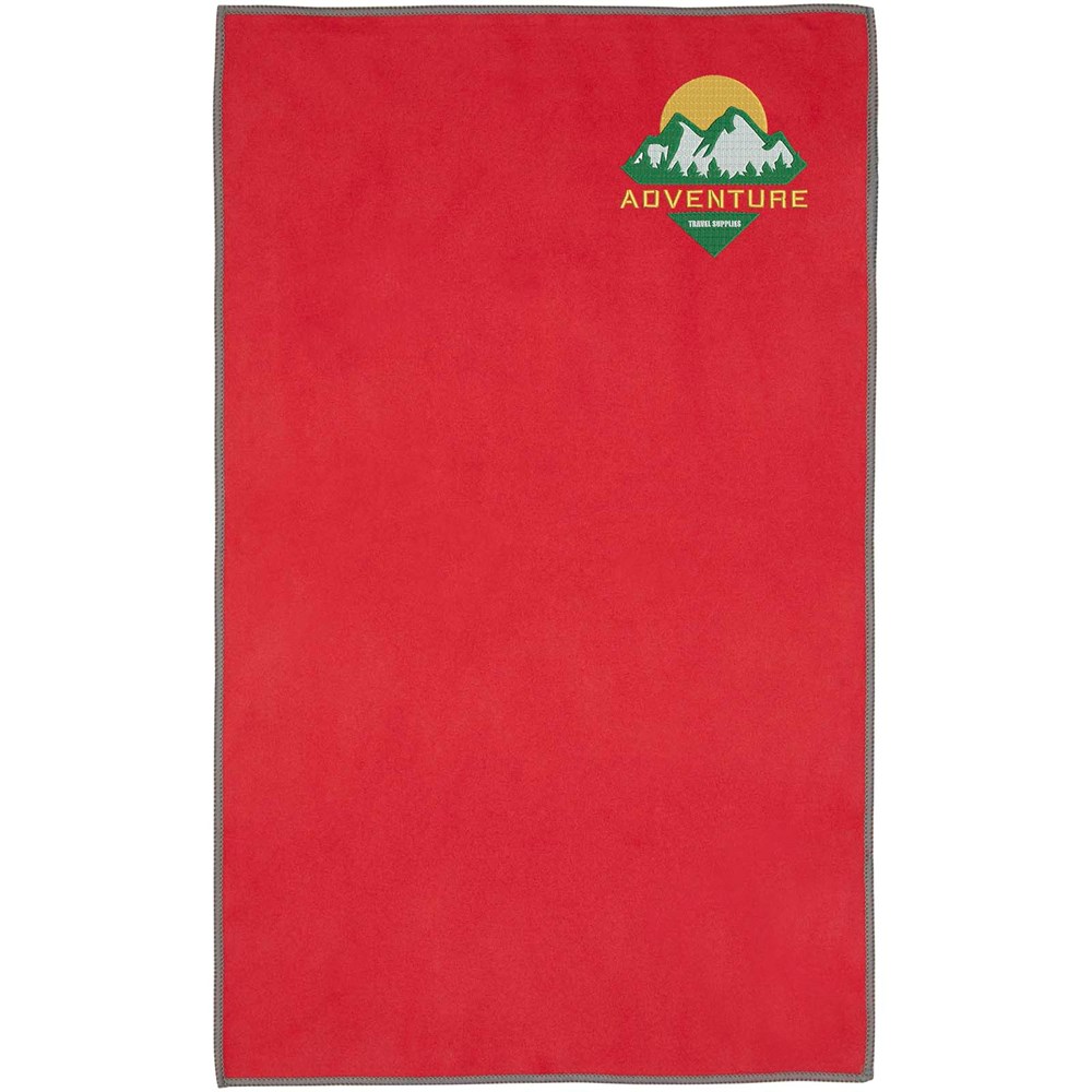 Pieter ultraleichtes und schnell trocknendes GRS Handtuch 30 × 50 cm rot