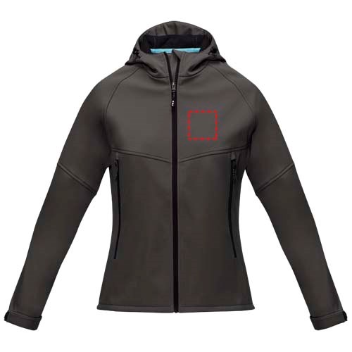 Coltan Softshelljacke aus recyceltem Material für Damen storm grey