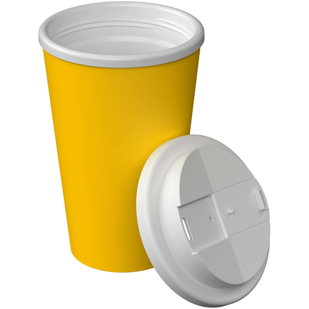 Gobelet isotherme Americano® Infiniti de 350 ml avec couvercle anti-déversement Moutarde
