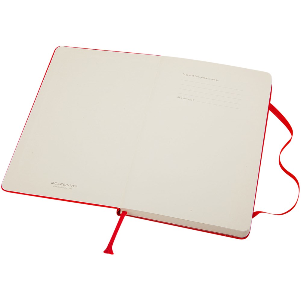 Moleskine Classic Hardcover Notizbuch Taschenformat – liniert scharlachrot