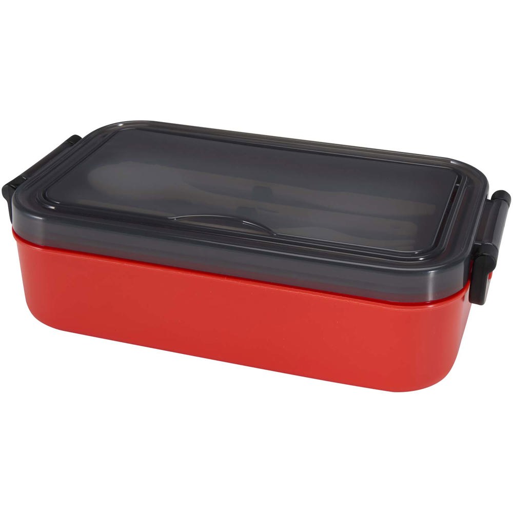 Snappy Lunchbox und Besteckset rot