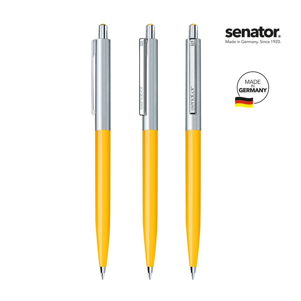 senator® Point Metal  Druckkugelschreiber weiss/gelb 7408