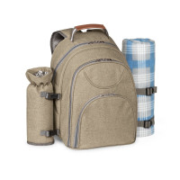 VILLA Thermischer Picknick-Rucksack aus 600D, hochdichtem, recyceltem Polyester