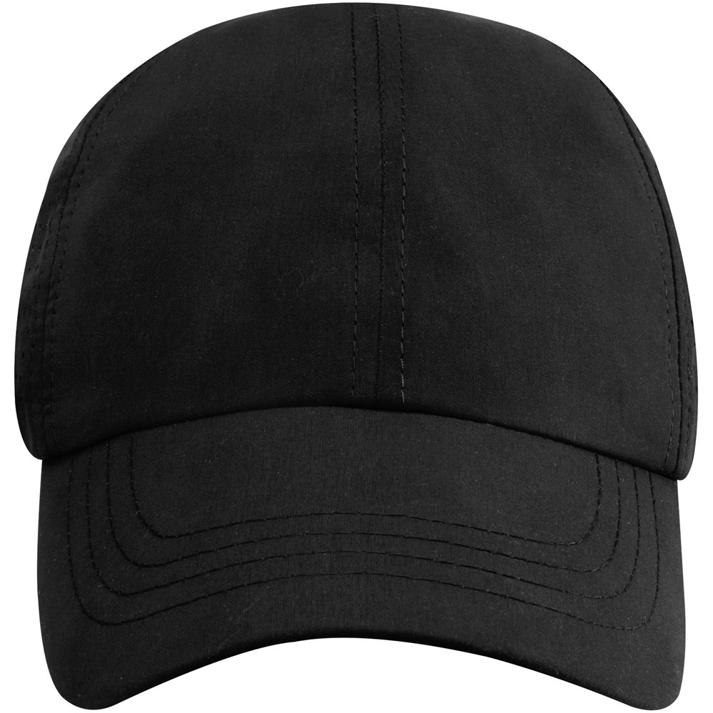 Mica GRS recycelte Cool Fit Kappe mit sechs Segmenten Schwarz