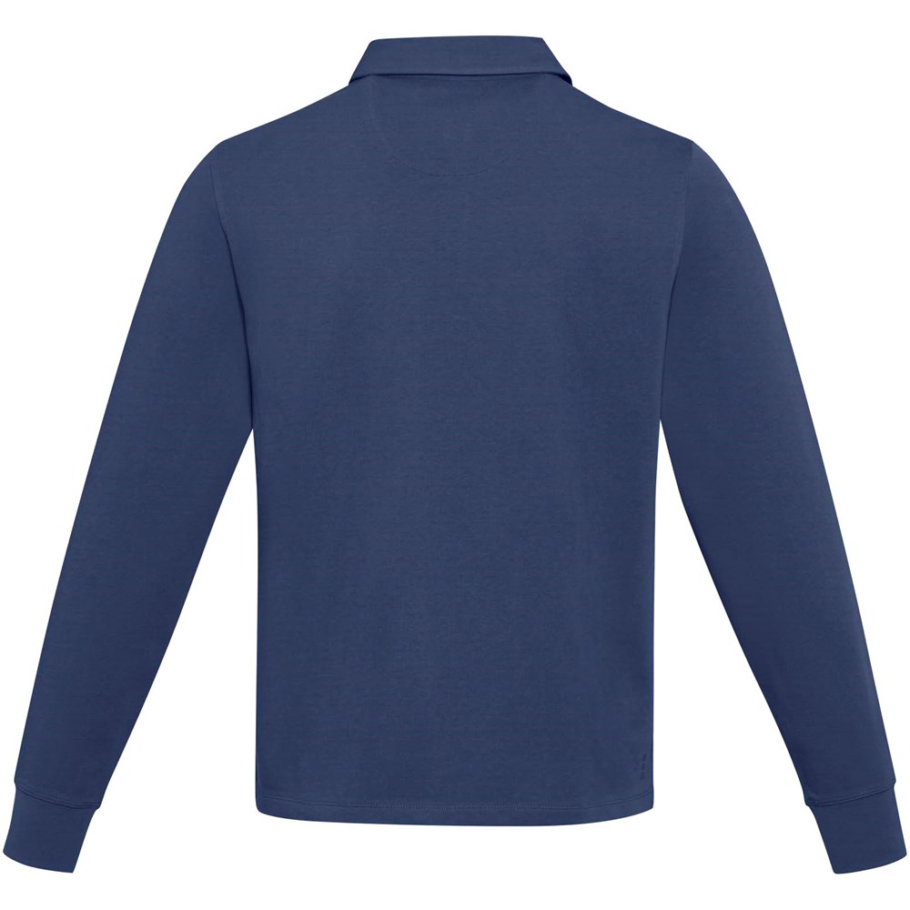 Sweatshirt de rugbyen coton organique Clyde unisexe Marine