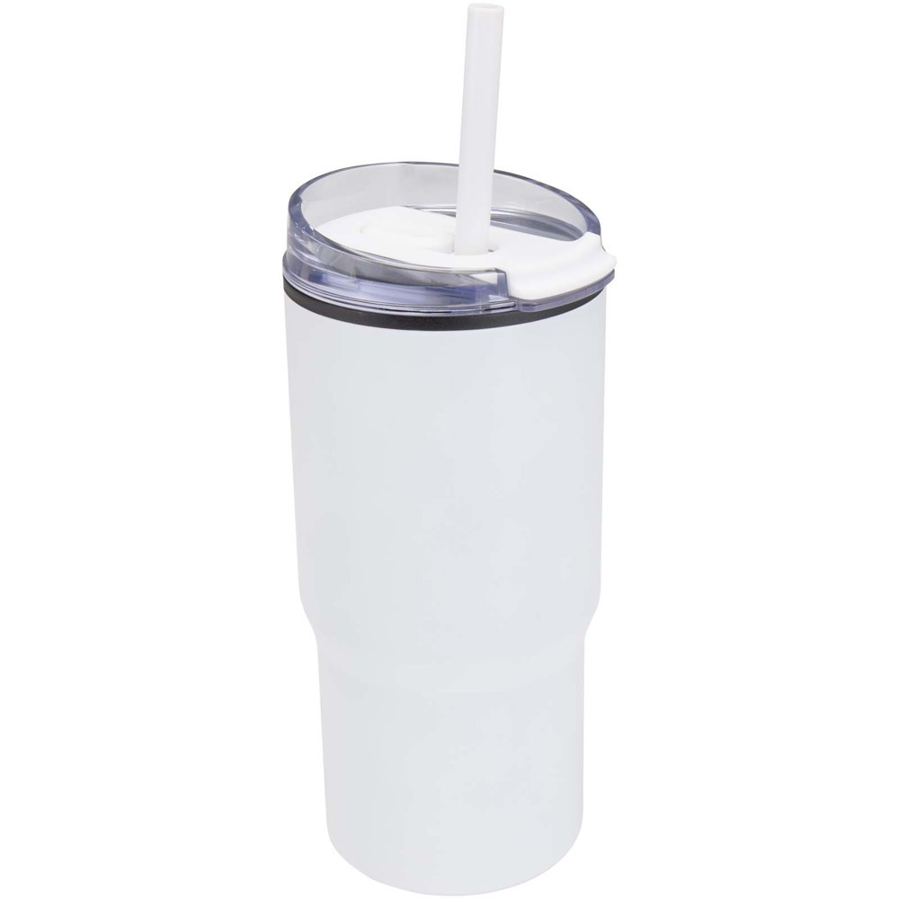 Westin 540 ml RCS Becher aus recyceltem Material, doppelwandig isoliert, mit Trinkhalm