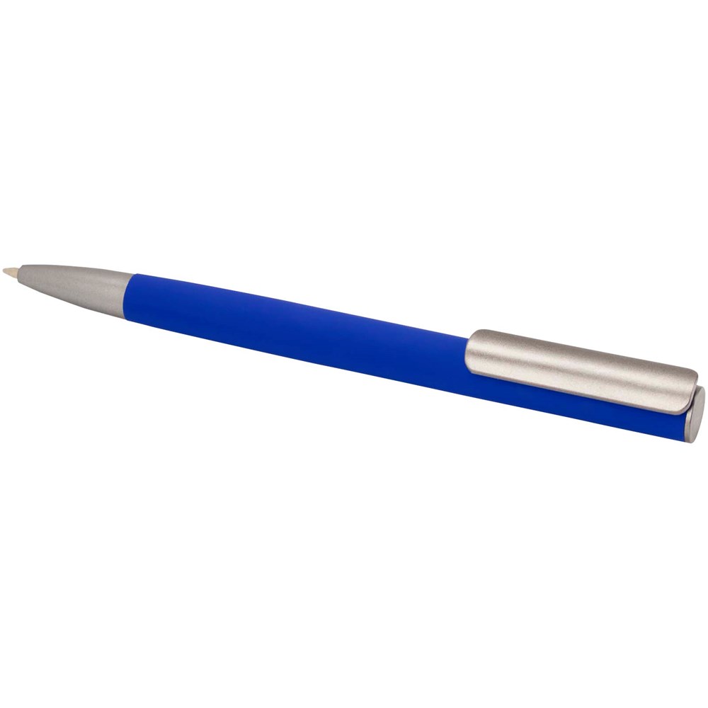 Ziguur Kugelschreiber aus recyceltem Aluminium (schwarze Mine) Blau