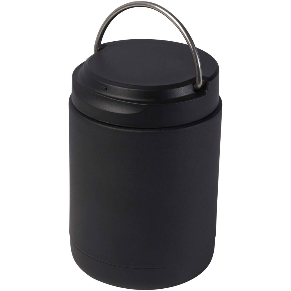Doveron 500 ml isolierter Lunchpot aus recyceltem Edelstahl schwarz