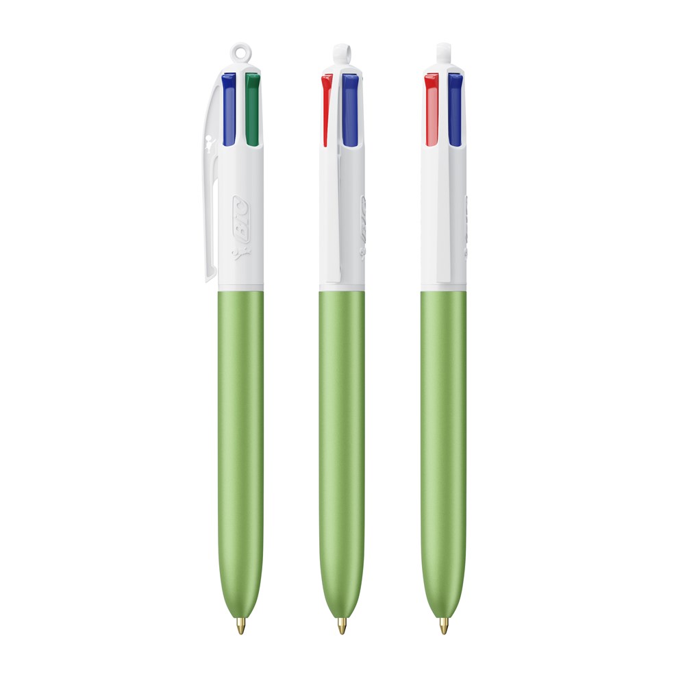 BIC® 4 Colours Glacé with Lanyard Glacé vert - blanc